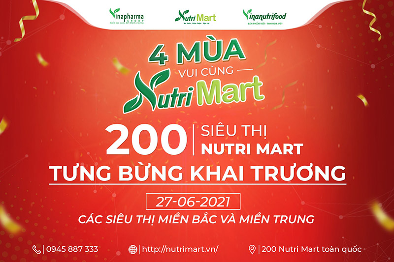 Sự kiện tự hào cho nông sản Việt khi được lên kệ 200 siêu thị Nutri Mart trong cuối tháng 6 2021