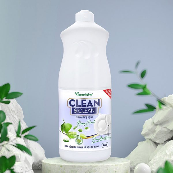 Clean & Clean nước rửa chén hương chanh 450g